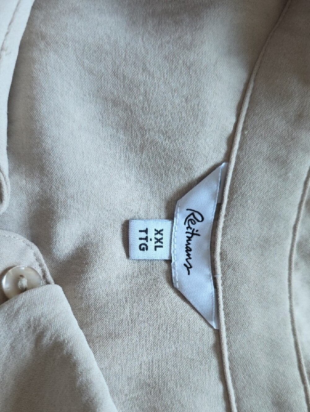 Reitmans Cream Button-Front Blouse - Picture 2 of 2